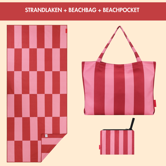 SUNNYWRAP SET | Towel & beachpocket & beachbag