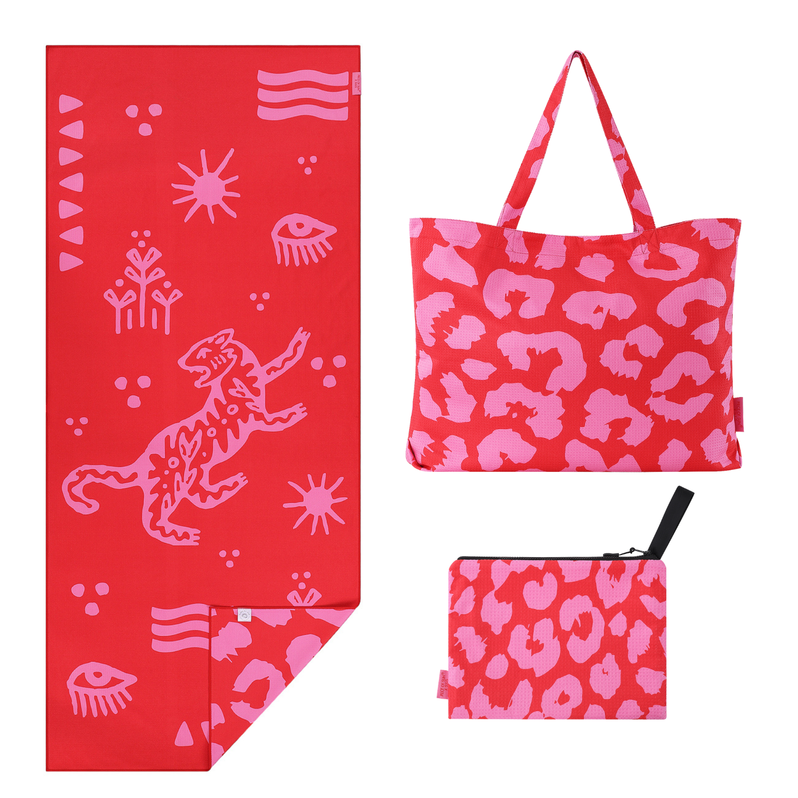 PINK PANTHER SET | Handtuch & Strandtasche & Beutel