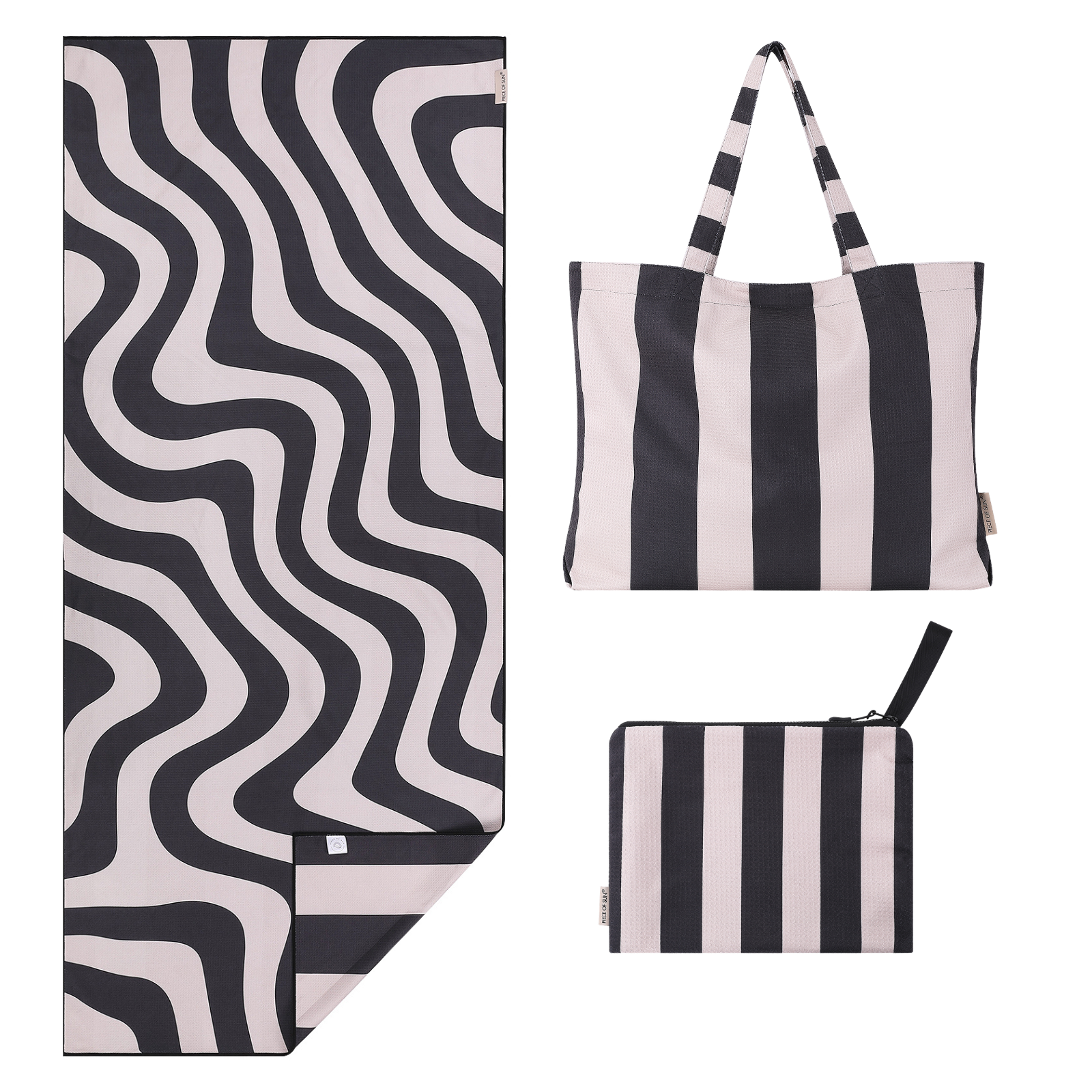 SHADOWLINE SET | Handtuch & Strandtasche & Beutel