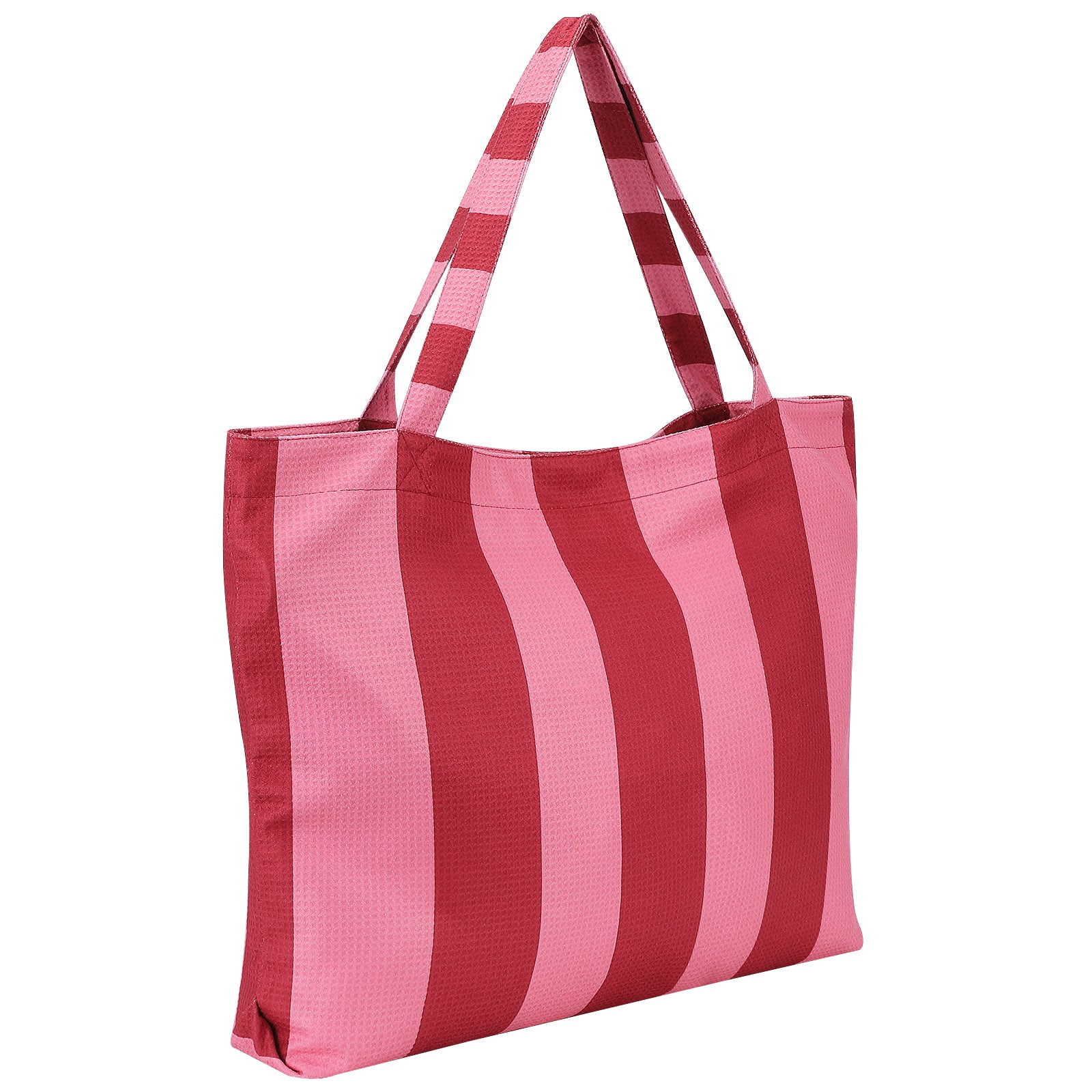 Duurzame roze beachbag van Piece of Sun, lichtgewicht en ideaal voor strand en vakantie.